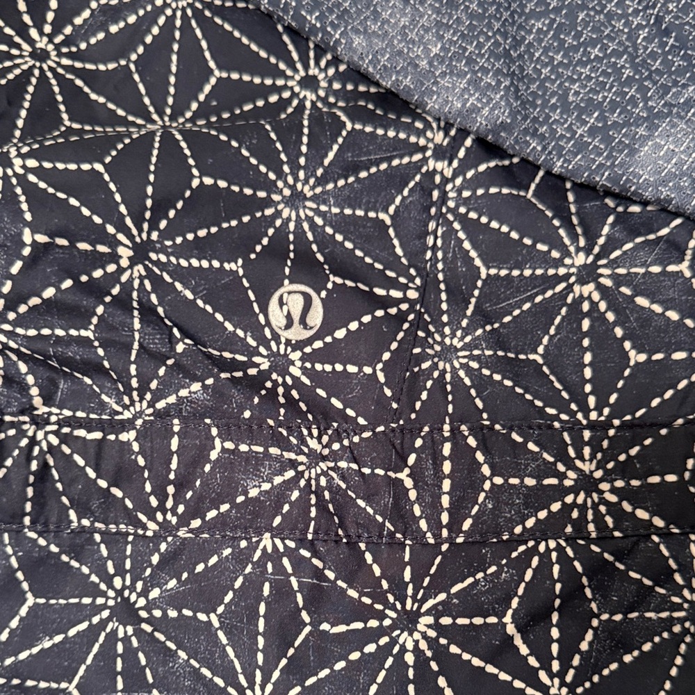 Navy Geometric Pattern Pullover Windbreaker - image 2